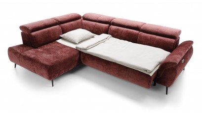 Puszman Sectional Genova II - Corner sofa with power sliding seat