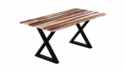  Corcoran Table ZEN-27-SH + ZL-BLX - Live edge table