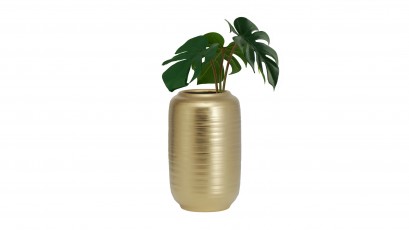  Torre & Tagus Adina Tall Vase - Matte Gold Ceramic Vase