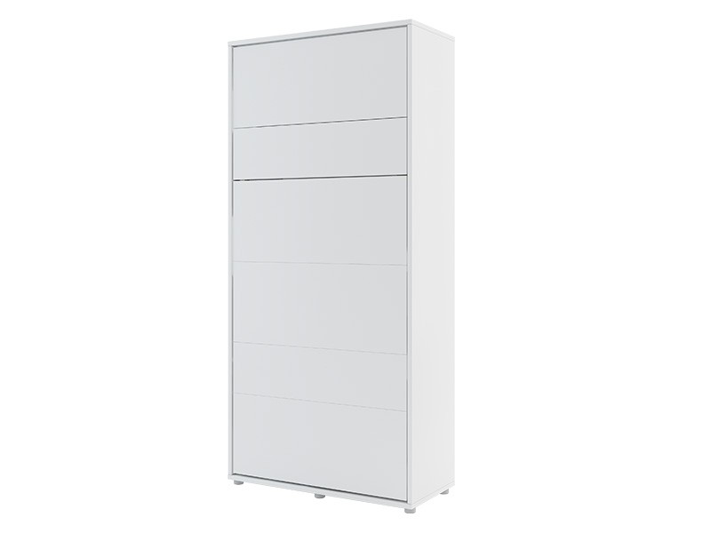 Bed Concept - Murphy Bed BC-03 - Vertical 90x200 - Matte White - Modern Wall Bed