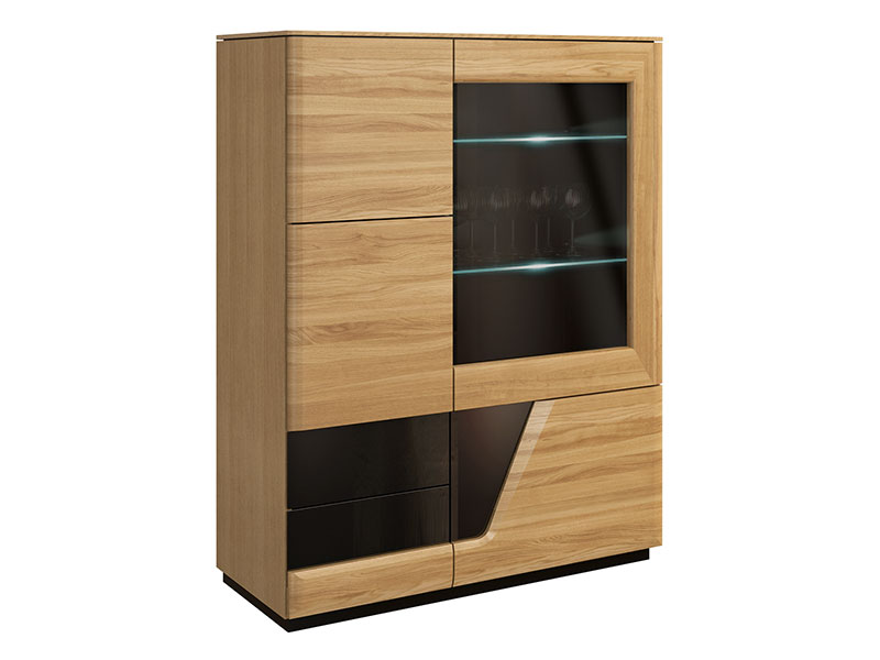  Mebin Smart Bar Cabinet Right Natural Oak - Furniture of the highest quality - Online store Smart Furniture Mississauga