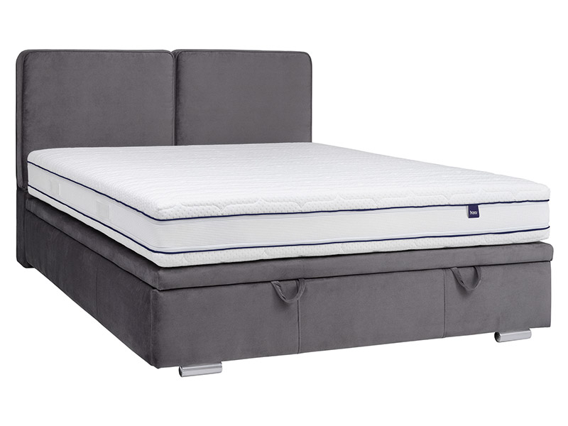 Hauss Storage Bed Sempre Slim - Modern upholstered platform bed - Online store Smart Furniture Mississauga