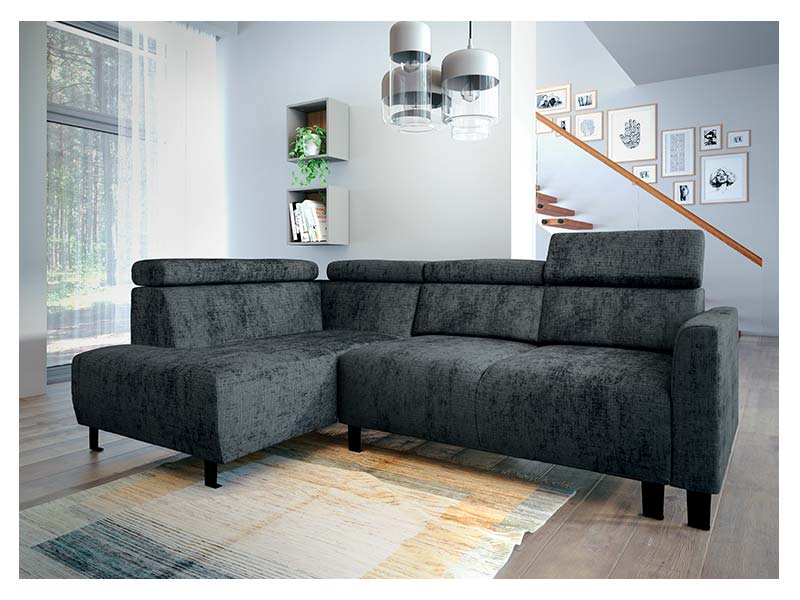 Libro Sectional Naboo - Medium corner sofa with bed and storage - Online store Smart Furniture Mississauga