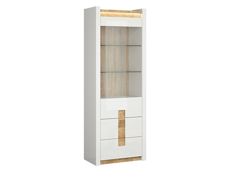  Alameda Single Display Cabinet - For a modern living room - Online store Smart Furniture Mississauga