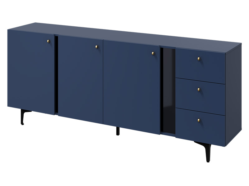  Lenart Colours Large Sideboard CS-03 Navy - Modern accent furniture - Online store Smart Furniture Mississauga