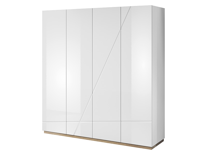  Lenart Futura 4 Door Wardrobe - Modern bedroom collection - Online store Smart Furniture Mississauga