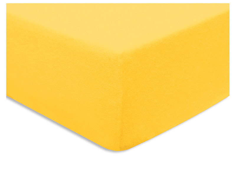  Darymex Terry Fitted Bed Sheet - Yellow - Europen made - Online store Smart Furniture Mississauga