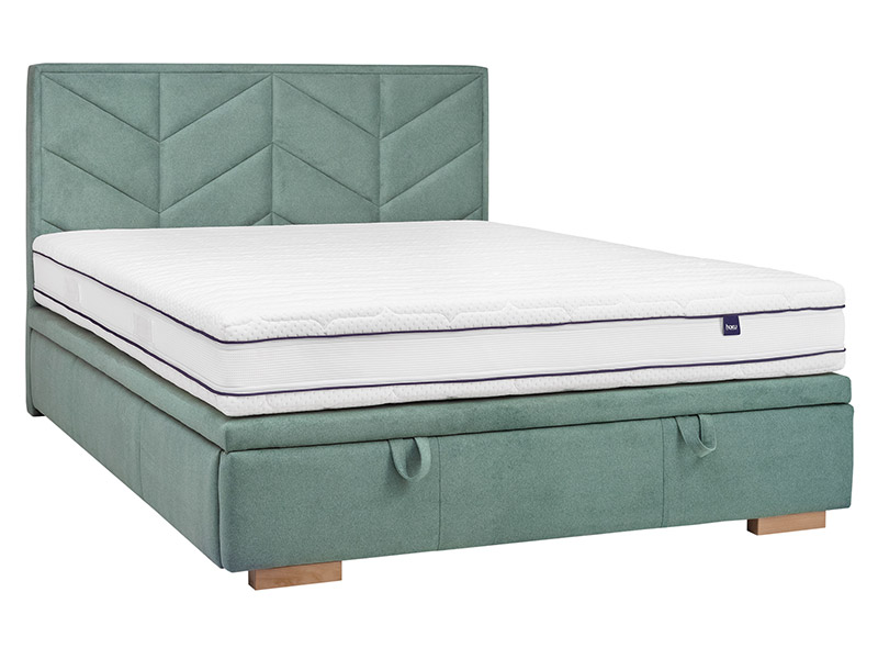 Hauss Storage Bed Alma Slim - Modern upholstered bed with storage - Online store Smart Furniture Mississauga