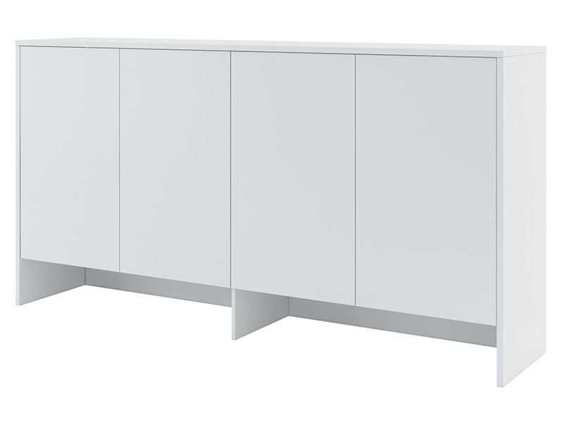 Bed Concept - Hutch BC-11 Matte White - For modern wall bed