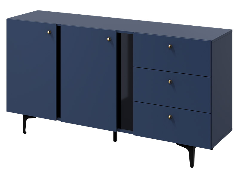  Lenart Colours Medium Sideboard CS-02 Navy - Modern accent furniture - Online store Smart Furniture Mississauga