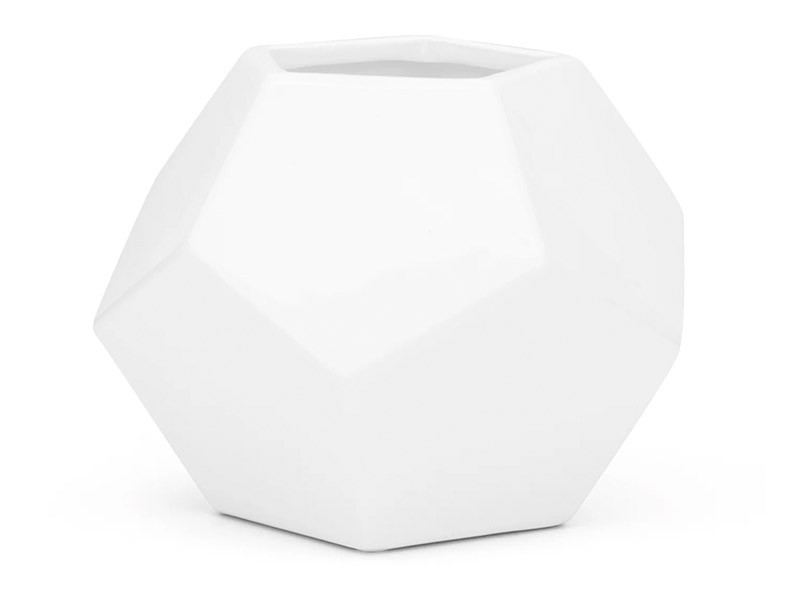 Torre &amp; Tagus Orion Ceramic Hexagon Medium Vase - Modern decor