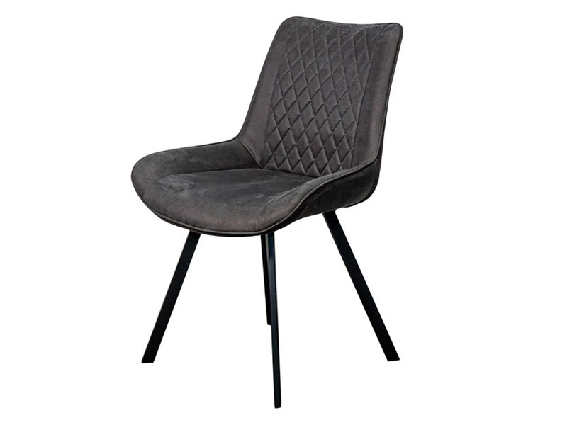 Corcoran Chair - Charcoal - Industrial dining chair