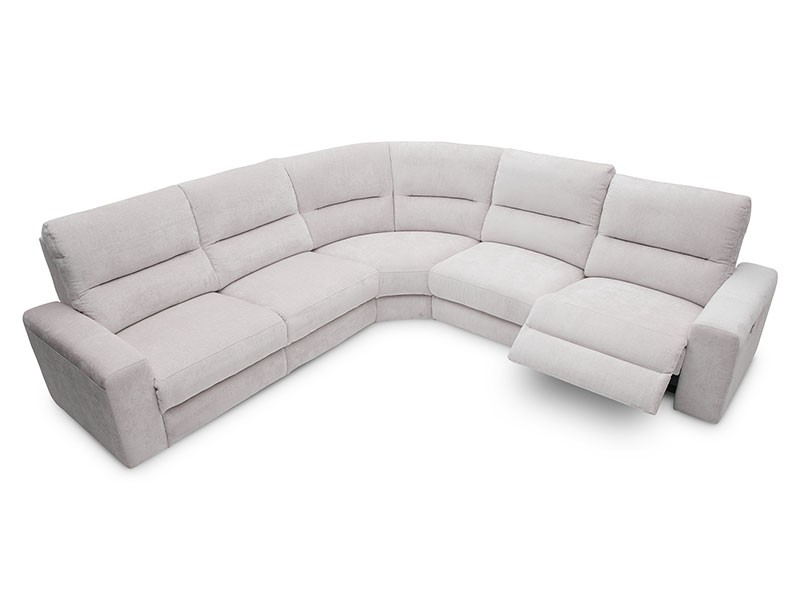 Wajnert Sectional Chicago - Corner sofa with power recliner and bed