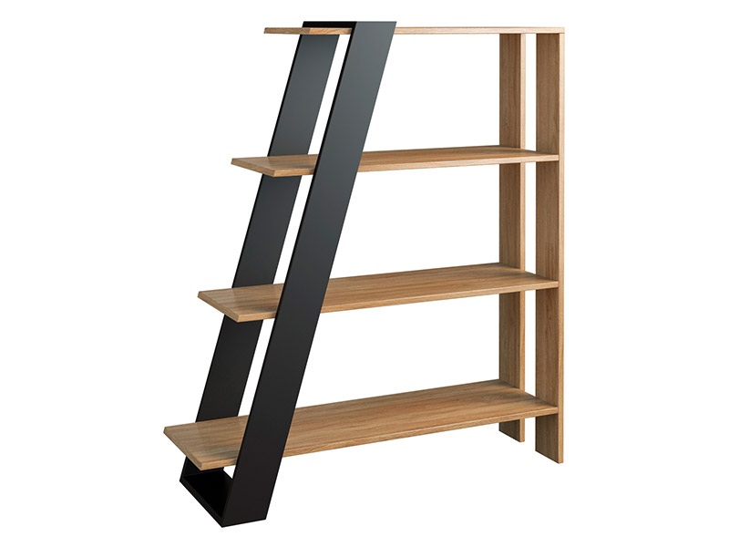  Mebin Pik Freestanding Bookshelf I Natural Oak Lager - Living room collection - Online store Smart Furniture Mississauga