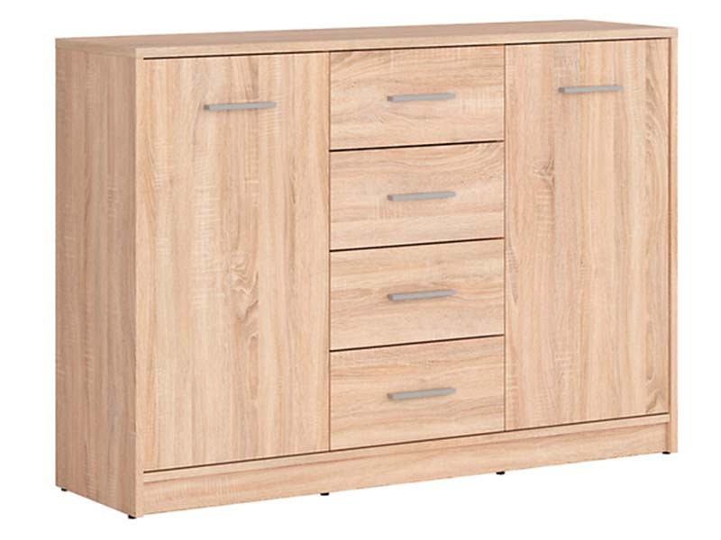 Nepo Plus Large Dresser Oak Sonoma - Minimalist youth room collection