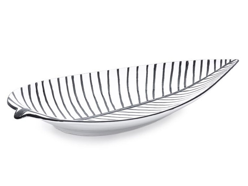  Torre & Tagus Abstract Line Leaf Dish - Coffee table decor - Online store Smart Furniture Mississauga