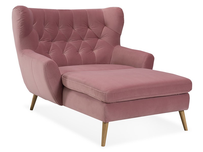 Gala Collezione Chaise Lounge Voss - Wingback, tufted chaise lounge
