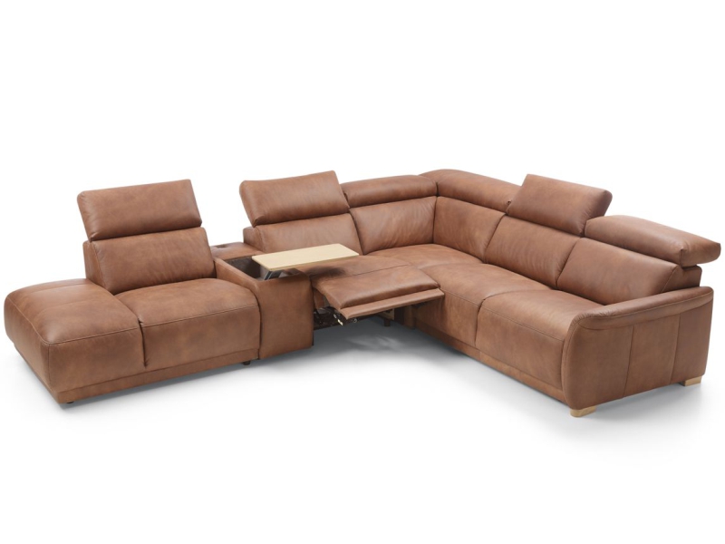 Gala Collezione Sectional Calpe - Sectional with a bed, storage, power recliner and bar - Online store Smart Furniture Mississauga