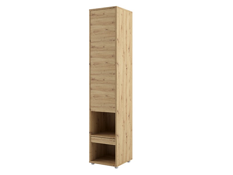 Bed Concept Storage Cabinet BC-07 - Oak Artisan - Dedicated to Bed Concept Vertical Murphy Beds