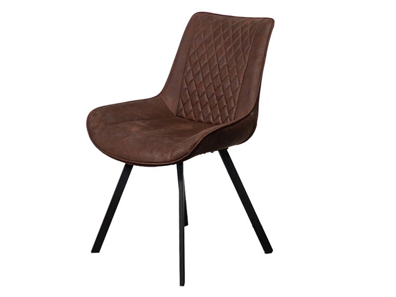 Corcoran Chair - Brown - Industrial dining chair