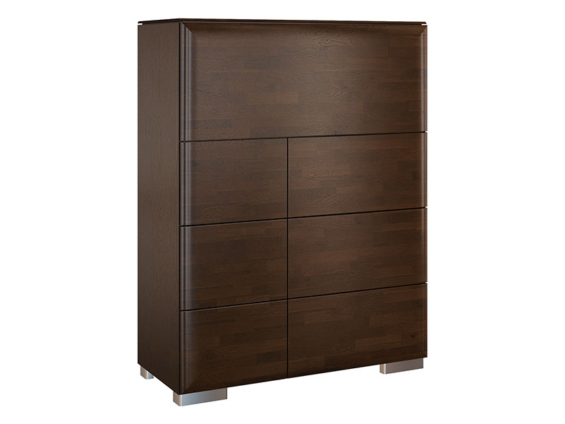  Mebin Rossano Bar Cabinet III Oak Notte - High-quality European furniture - Online store Smart Furniture Mississauga