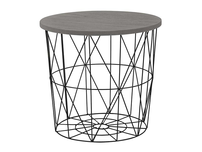  Halmar Mariffa Side Table Black And Grey - Versatile and compact piece - Online store Smart Furniture Mississauga