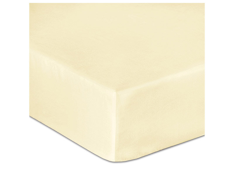  Darymex Cotton Fitted Bed Sheet - Cream - Europen made - Online store Smart Furniture Mississauga