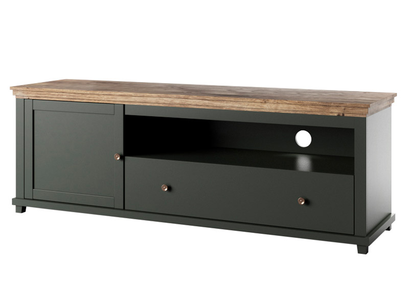  Helvetia Evora Tv Stand Type 40 G/O - Deep green Tv console - Online store Smart Furniture Mississauga
