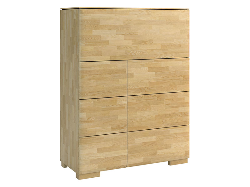  Mebin Rossano Bar Cabinet III Oak Bianco - High-quality European furniture - Online store Smart Furniture Mississauga