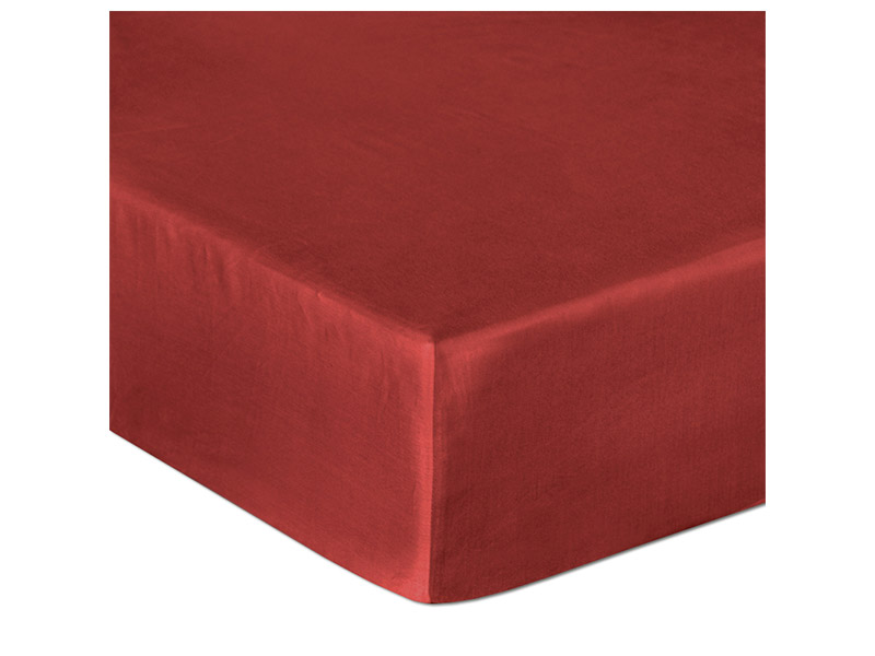  Darymex Cotton Fitted Bed Sheet - Burgundy - Europen made - Online store Smart Furniture Mississauga