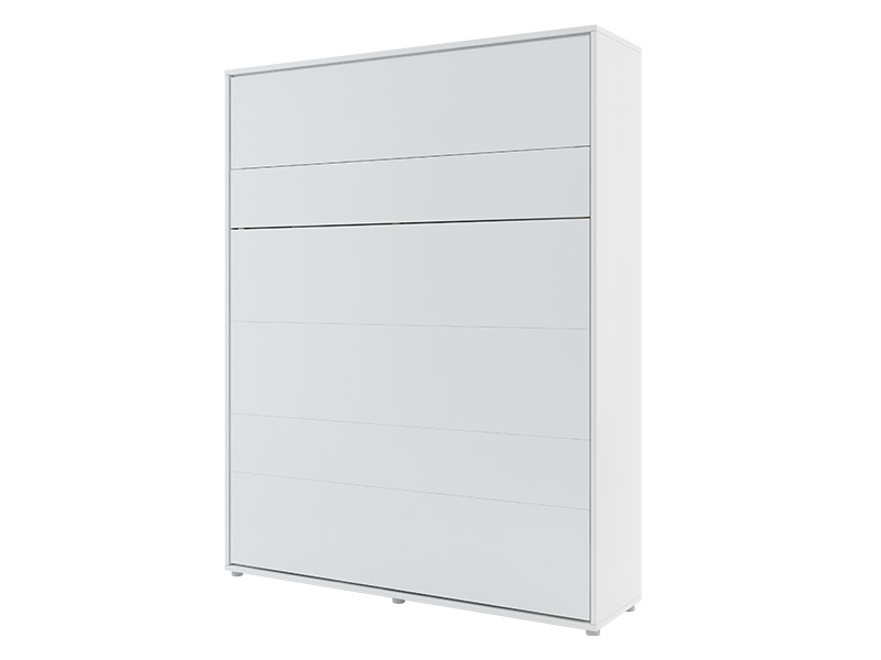  Bed Concept - Murphy Bed BC-12 - Vertical 160x200 - Matte White - Modern Wall Bed - Online store Smart Furniture Mississauga