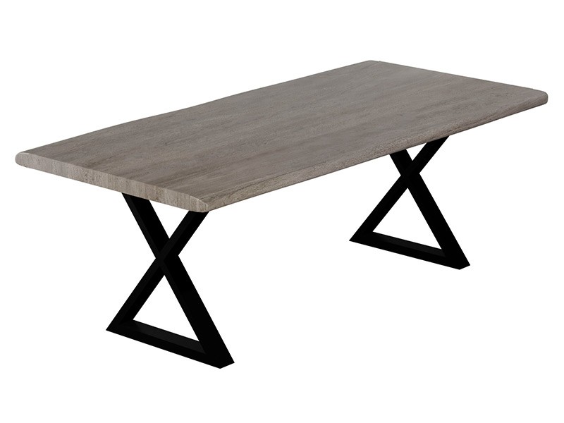 Corcoran Table ZEN-84-AG + ZL-BLX - Live edge table