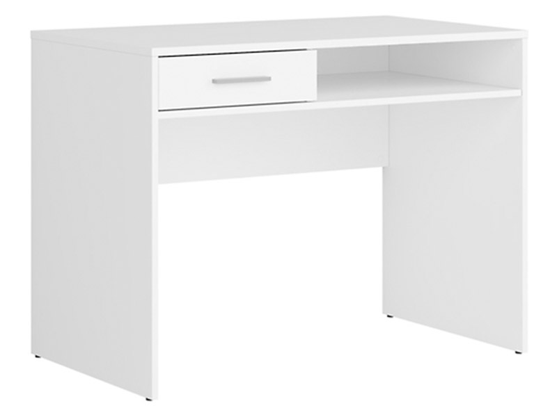  Nepo Plus 1-Drawer Desk White - Minimalist youth room collection - Online store Smart Furniture Mississauga