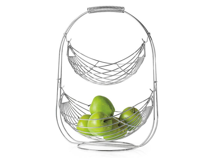  Torre & Tagus Swing 2 Tier Fruit Basket - Countertop essential - Online store Smart Furniture Mississauga