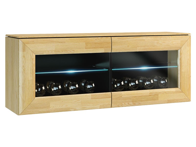 Mebin Rossano Medium Hanging Cabinet Oak Bianco - High-quality European furniture