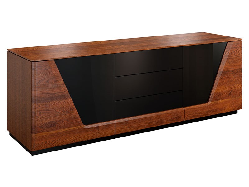 Mebin Smart Storage Cabinet Antique Walnut - Furniture of the highest quality