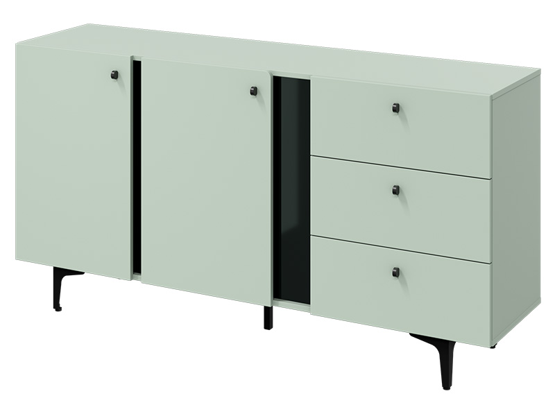  Lenart Colours Medium Sideboard CS-02 Sage - Modern accent furniture - Online store Smart Furniture Mississauga
