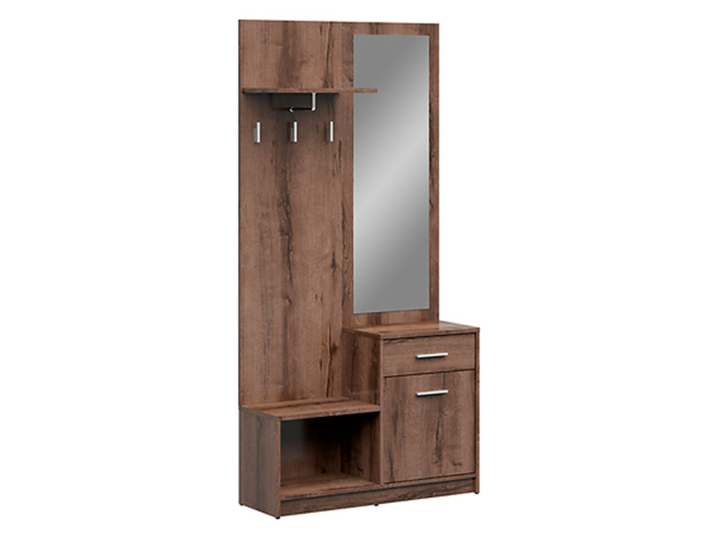  Nepo Plus Hallway Unit Oak Monastery - Minimalist and functional - Online store Smart Furniture Mississauga