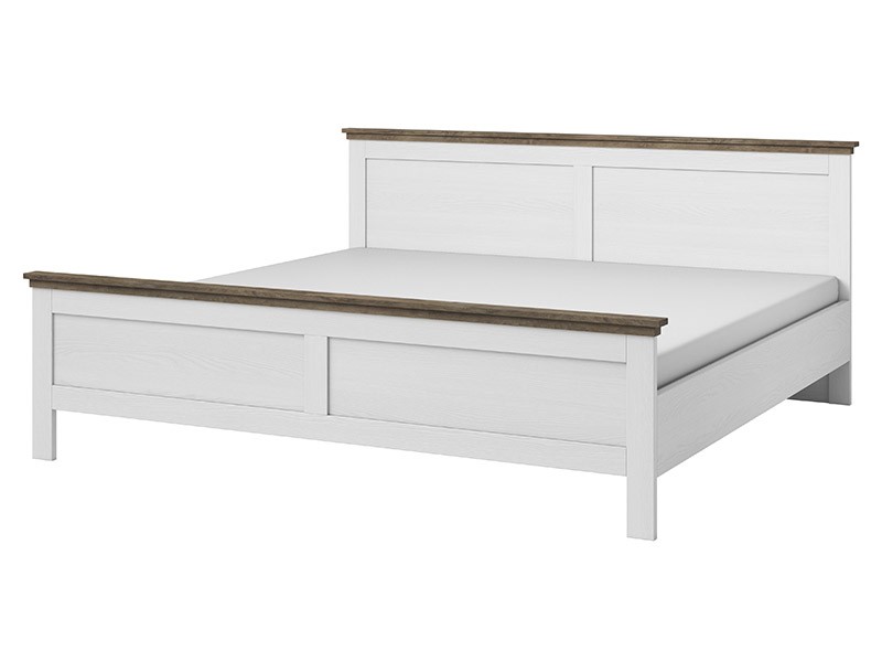 Helvetia Evora Queen Bed Type 31 A/O - Captivating white bed frame