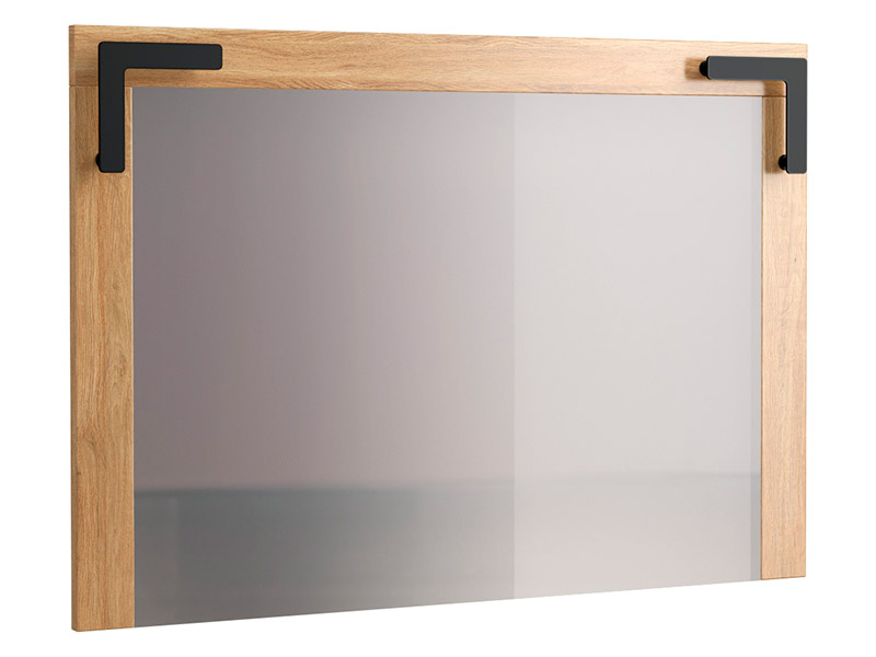 Mebin Pik Mirror Natural Oak Lager - Living room collection - Online store Smart Furniture Mississauga