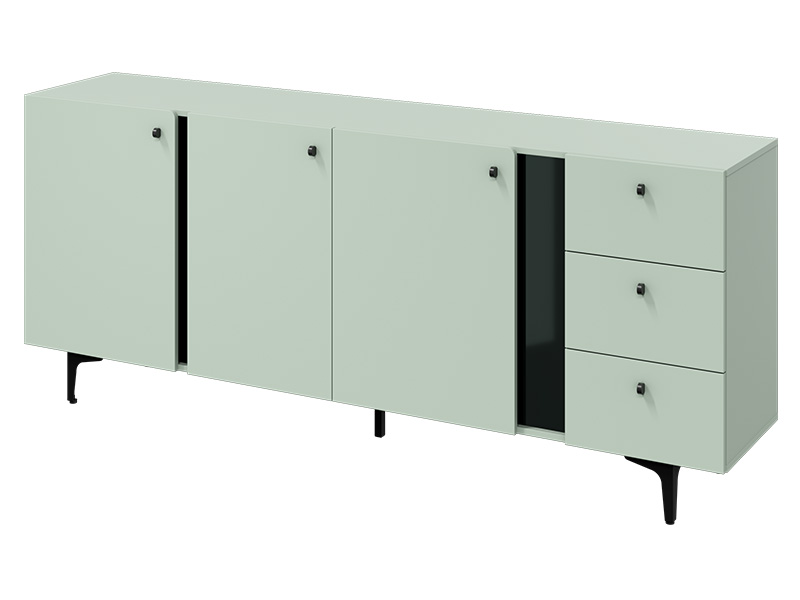  Lenart Colours Large Sideboard CS-03 Sage - Modern accent furniture - Online store Smart Furniture Mississauga