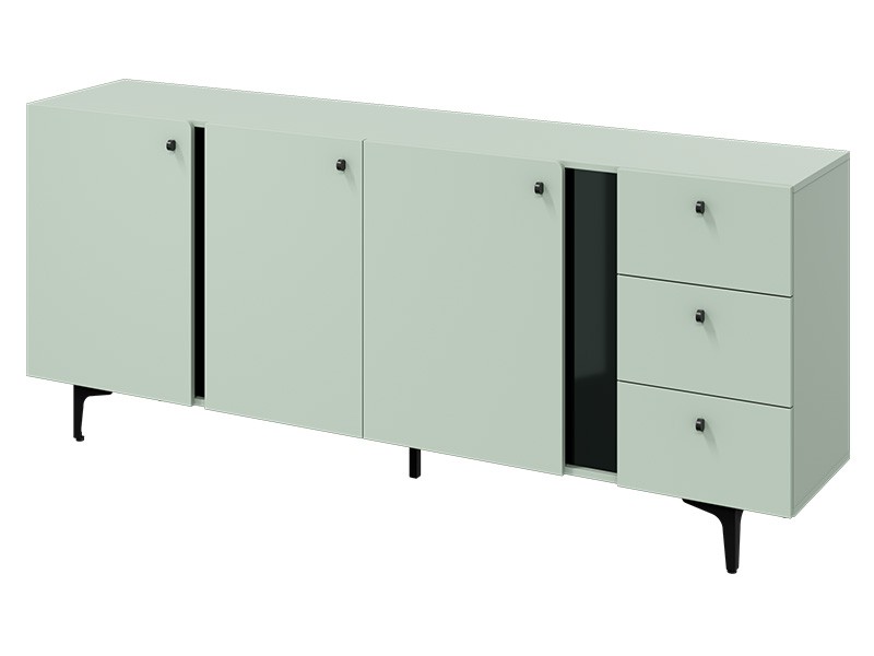 Lenart Colours Large Sideboard CS-03 Sage - Modern accent furniture