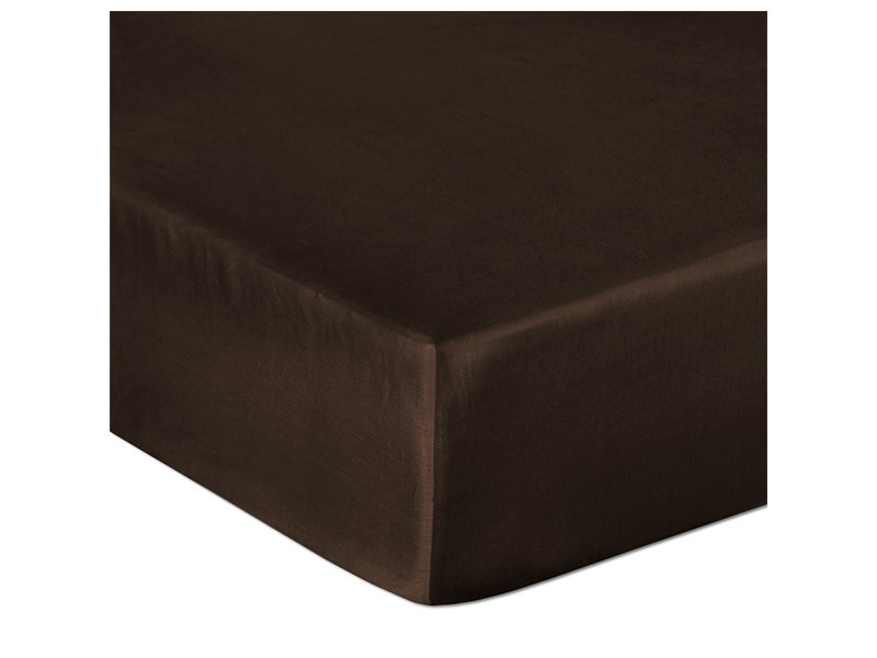 Darymex Cotton Fitted Bed Sheet - Chocolate - Europen made
