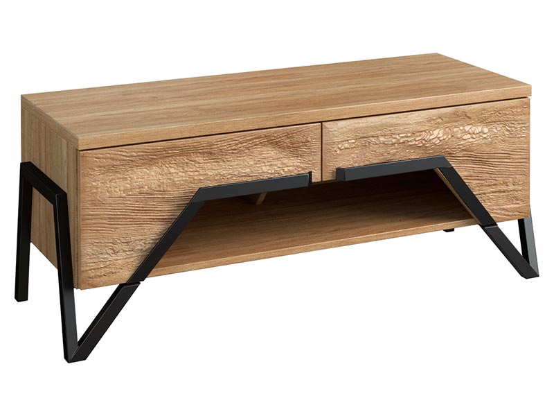  Mebin Pik Tv Stand Mini Natural Oak Lager - Living room collection - Online store Smart Furniture Mississauga