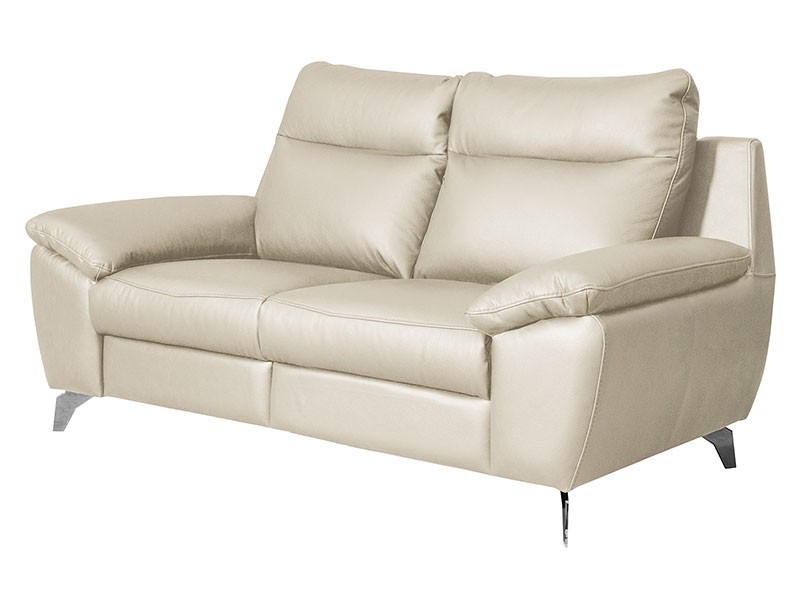 Des Loveseat Perle - Dollaro Nebia - Full grain leather sofa