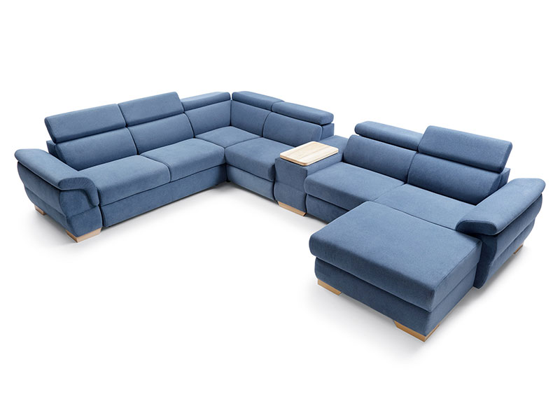 Puszman Sectional Bolzano - Modern corner sofa with bed and storage - Online store Smart Furniture Mississauga