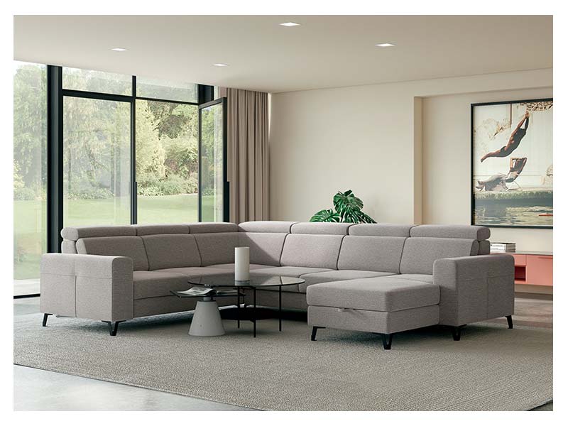 Libro Sectional Aspen - Large U-shaped sofa - Online store Smart Furniture Mississauga