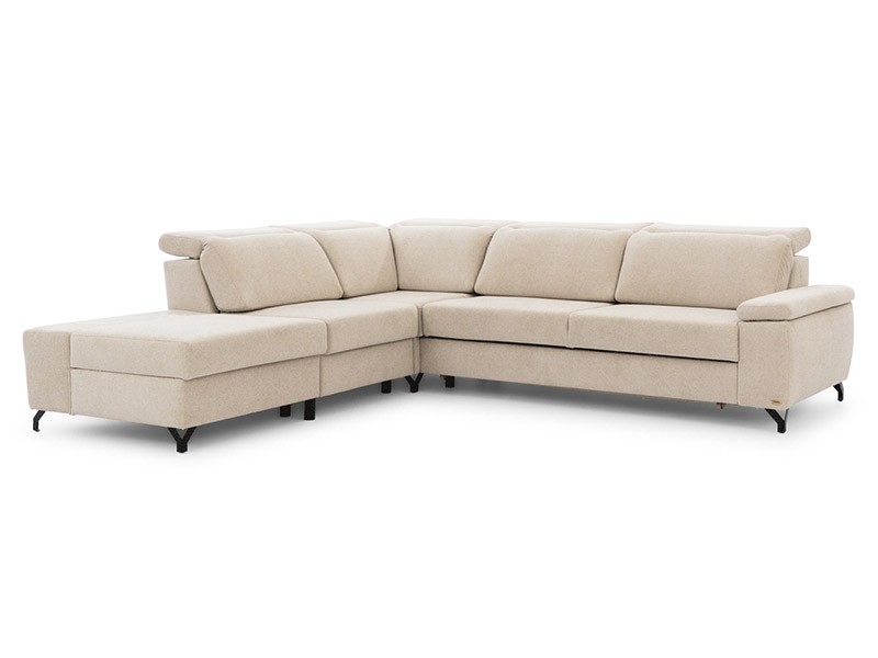 Unimebel Sectional Diverso III - Corner sofa with power recliner, bed and storage