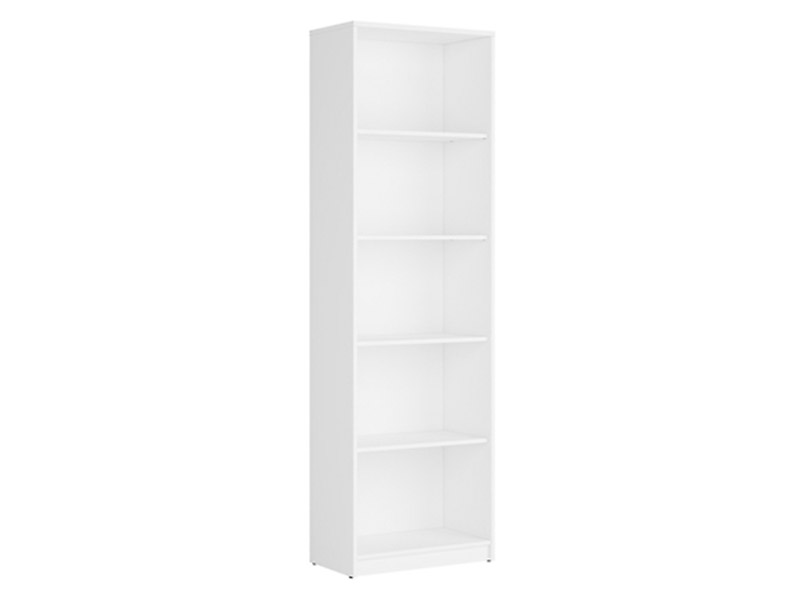  Nepo Plus Bookcase White - Minimalist youth room collection - Online store Smart Furniture Mississauga