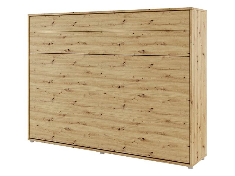 Bed Concept - Murphy Bed BC-04 - Horizontal 140x200 - Oak Artisan - Modern Wall Bed